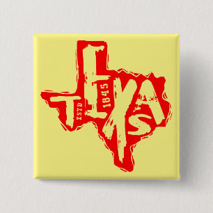 Distressed Texas #USAPatriotGraphics © 15 Cm Square Badge