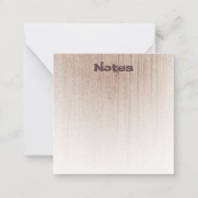 Distressed Text Elegant Wood Look Modern Template (Front)