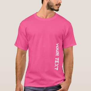Distressed Text Elegant Wow Pink Mens Template T-Shirt