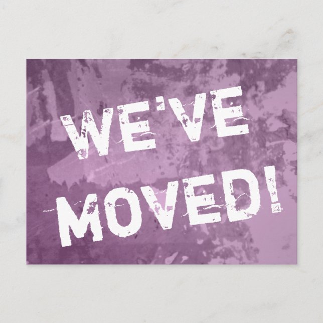 Distressed texture look moving postcards (Front)