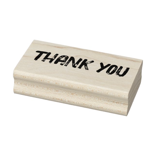 Distressed Thank You Rubber Stamp (Stamp)