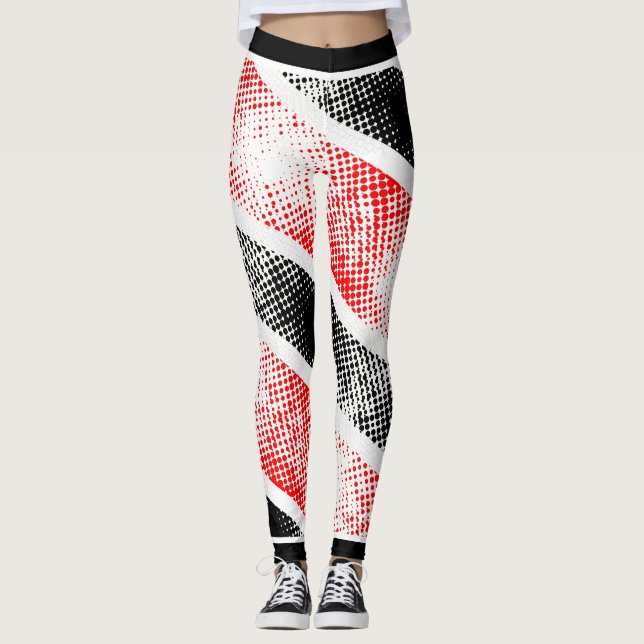 Distressed Trinidad and Tobago Flag Leggings (Front)