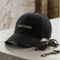 Distressed Typography Lost Found Vintage Minimalis