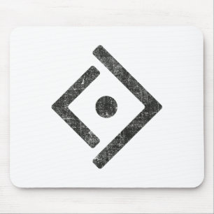 Distressed Ukraine Freedom Symbol Resistance Logo Mouse Mat
