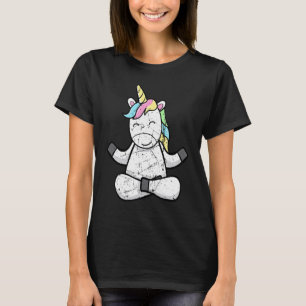 Distressed Unicorn Yoga Meditation Relaxing Unicor T-Shirt