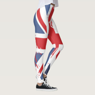 Distressed Union Jack Leggings - UK Flag Pants