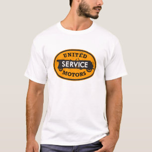 Distressed United Service Motors sign t-shirt