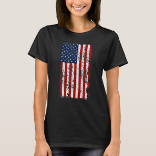 Distressed US American Flag T-Shirt
