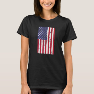 Distressed Usa Flag 4th July American Men Women Pa T-Shirt