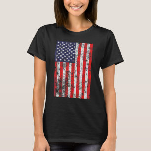 Distressed Usa Flag 4th July American Men Women Pa T-Shirt