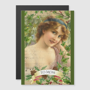 Distressed Victorian Woman in the Garden Magnetic