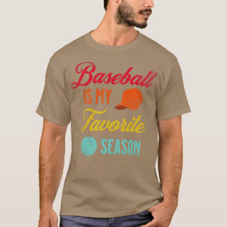 Distressed Vintage Baseball Is My Favourite Season T-Shirt