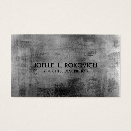 Distressed Vintage Black Grey Grungy Pastel Business Card
