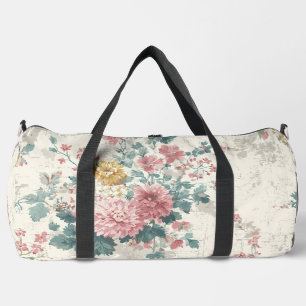 Distressed Vintage Bouquet  Duffle Bag