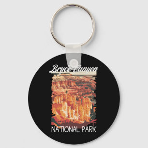 Distressed Vintage Bryce Canyon 2025 National Park Key Ring