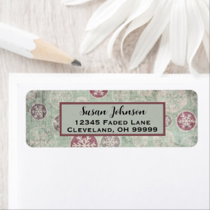 Distressed Vintage Christmas Faded Ornament