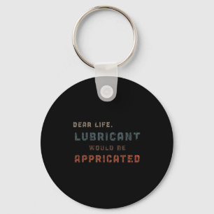 Distressed Vintage Dear Life Lubricant Would Be Ap Key Ring