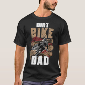 Distressed Vintage Dirt Bike Dad MX Motocross Bike T-Shirt