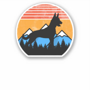 Distressed Vintage Dutch Shepherd Mali Dutchie Dog