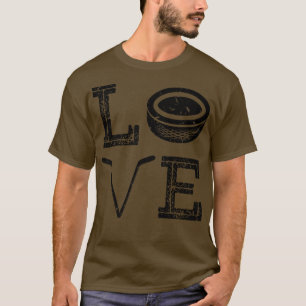 Distressed Vintage Ice Hockey T-Shirt