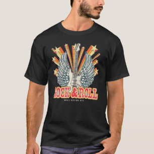 Distressed Vintage Retro 90s Rock & Roll Music Gui T-Shirt