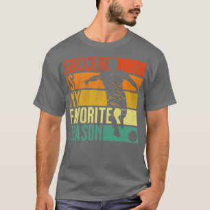 Distressed Vintage Soccer Is My Favourite Season G T-Shirt