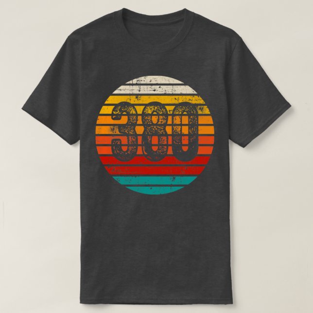 Distressed Vintage Sunset 380 Area Code T-Shirt (Design Front)
