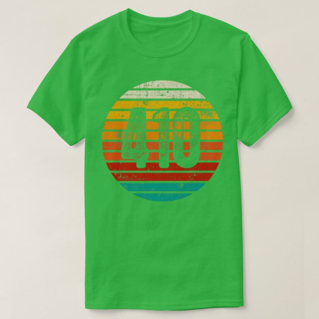 Distressed Vintage Sunset 410 Area Code T-Shirt (Design Front)