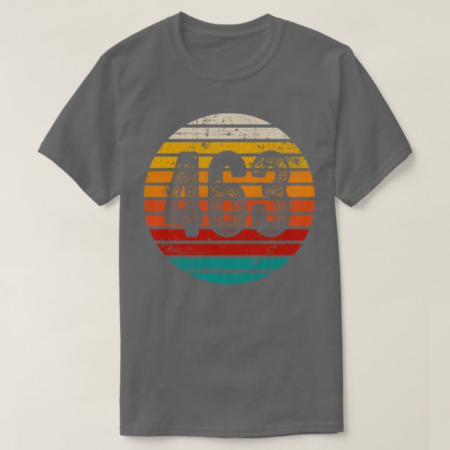Distressed Vintage Sunset 463 Area Code T-Shirt (Design Front)