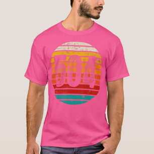 Distressed Vintage Sunset 504 Area Code T-Shirt