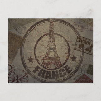 Distressed Vintage Travel Postcard