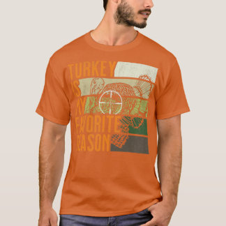 Distressed Vintage Turkey Is My Favourite Season G T-Shirt