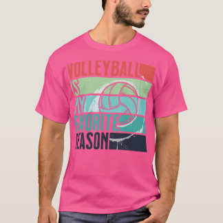 Distressed Vintage Volleyball Is My Favourite Seas T-Shirt
