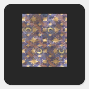 Distressed Whimsigoth Wallpaper Square Sticker