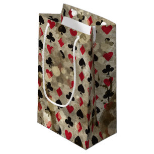 Distressed Wonderland Alice Pattern Small Gift Bag