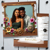 Distressed Wood and Steampunk Metal Wedding