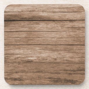 distressed wood coaster
