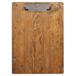 Distressed Wood (Personalised Clipboard) Clipboard