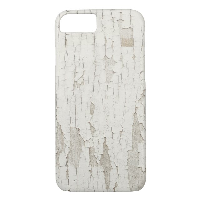  Distressed wood with peeling white paint Case-Mate iPhone Case (Back)