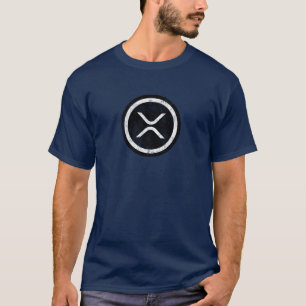 Distressed XRP Logo - Coin Image T-shirt