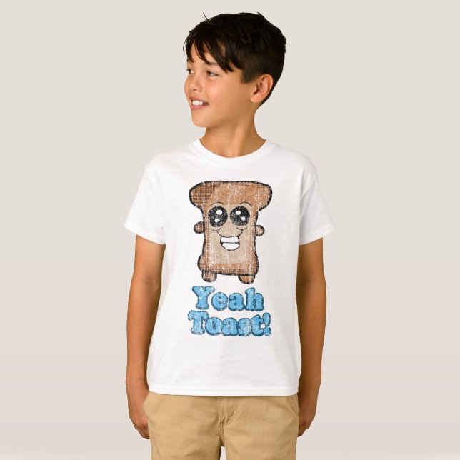 Distressed Yeah Toast T-Shirt (Front Full)