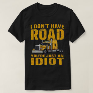 Distressed Yellow Road Rage Text with Truck T-Shirt