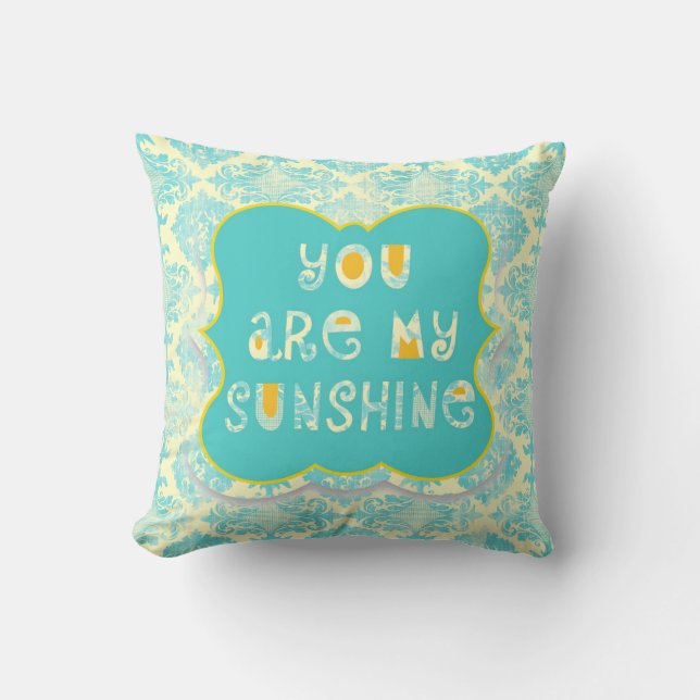 Distressed You are My Sunshine Pillow (Front)