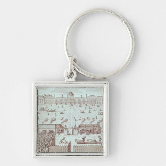 Distribution of Bread at the Tuileries Kiosk Key Ring (Front)