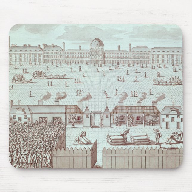Distribution of Bread at the Tuileries Kiosk Mouse Mat (Front)