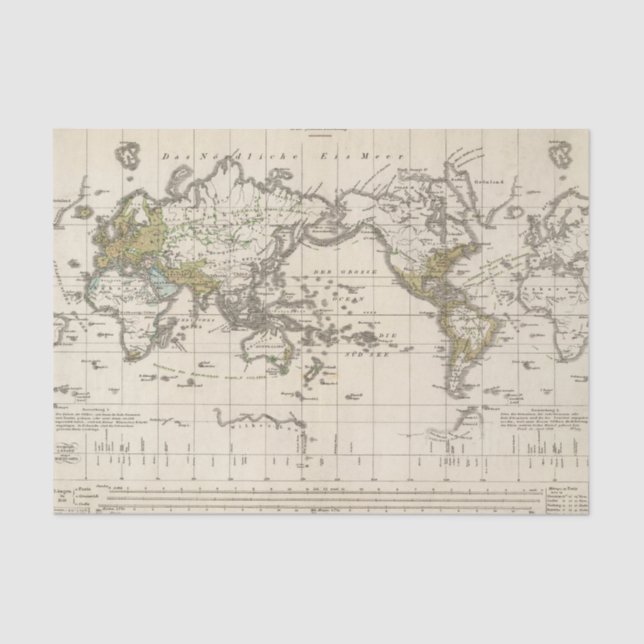 distribution of Indo Germanic people Tissue Paper (Front)