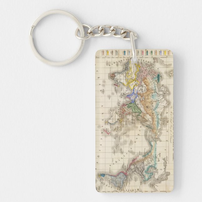 Distribution primitive du genre humain key ring (Front)