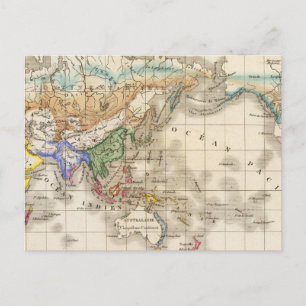 Distribution primitive du genre humain postcard