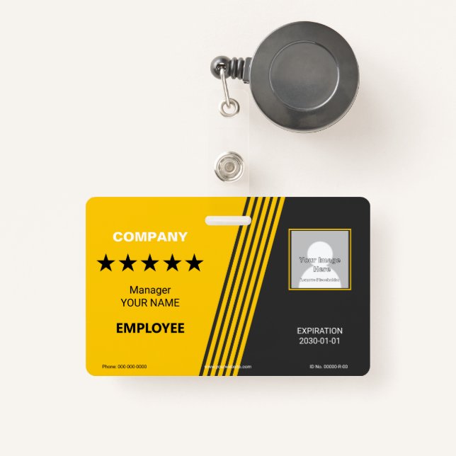 Distributor Badge ID Badge (Front with Retractable)