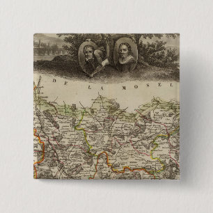 District boundaries 15 cm square badge